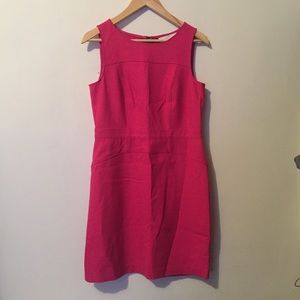 LOFT Pink/Fuschia Sleeveless Shift Dress Size 8P $35 Size 8P